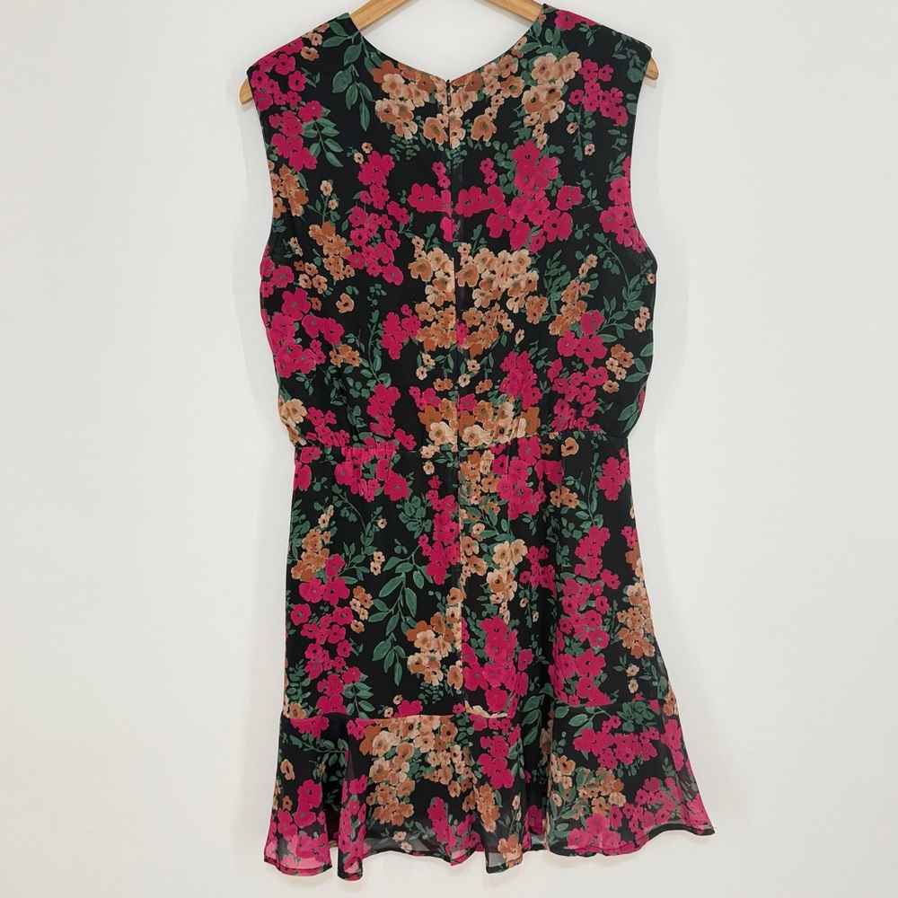 THML Floral Sleeveless Fit & Flare Dress Size Large - Picture 12 of 16